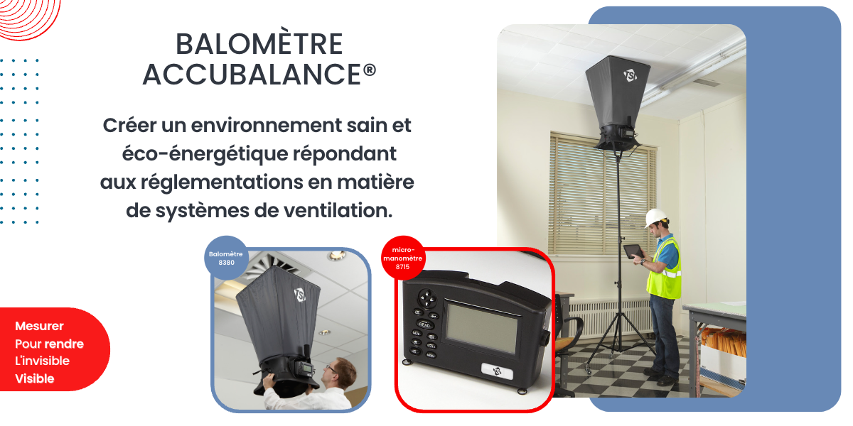 LVMAIR Balomètre Accubalance 8380 TSI + micromanomètre amovible LVMAIR Balomètre Accubalance 8380 TSI + micromanomètre amovible