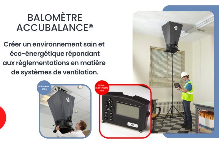 LVMAIR Balomètre Accubalance 8380 TSI + micromanomètre amovible LVMAIR Balomètre Accubalance 8380 TSI + micromanomètre amovible