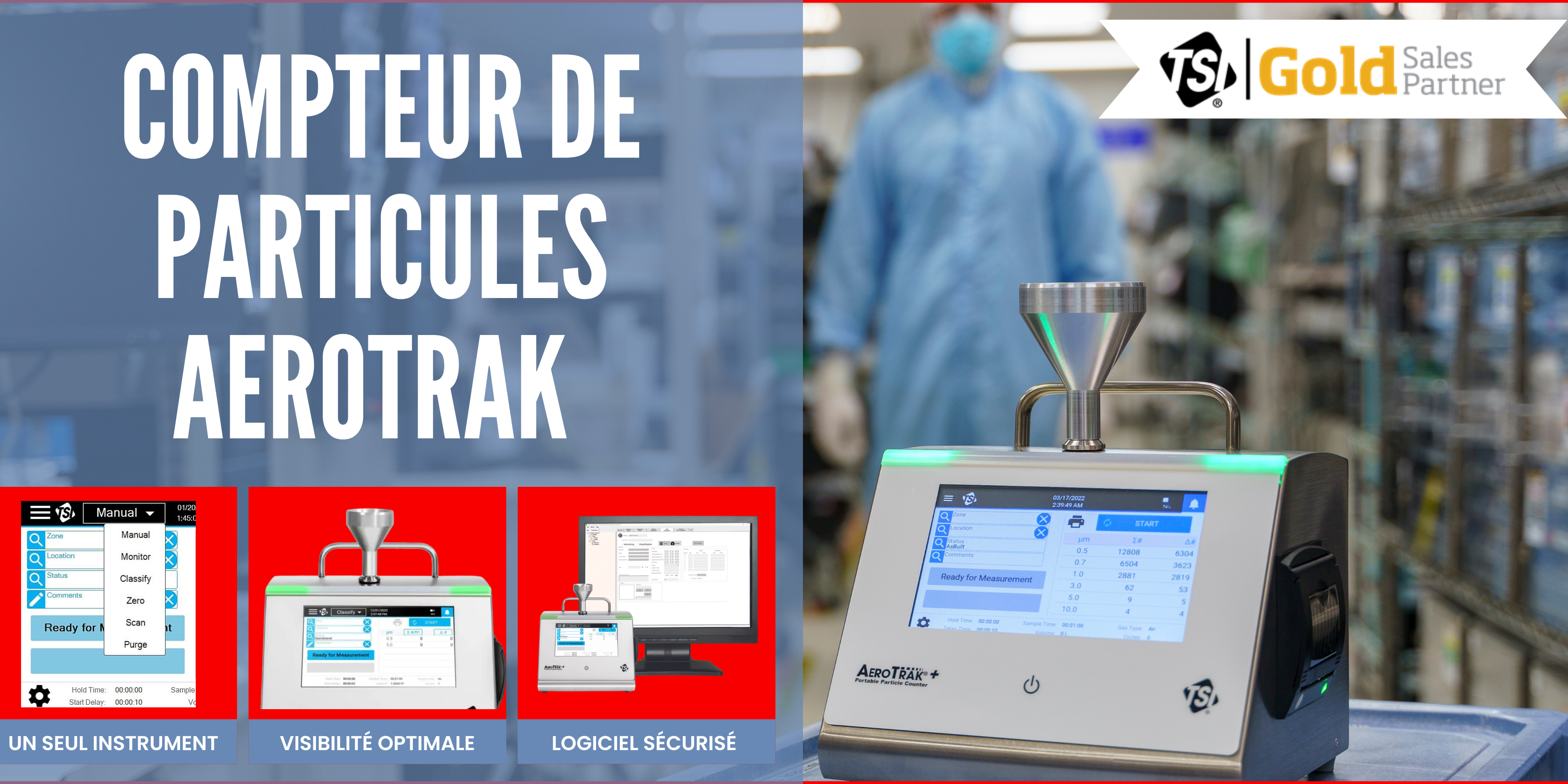 LVMAIR COMPTEUR DE PARTICULES AEROTRAK TSI