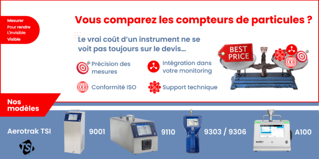 Vous comparez les compteurs de particules
